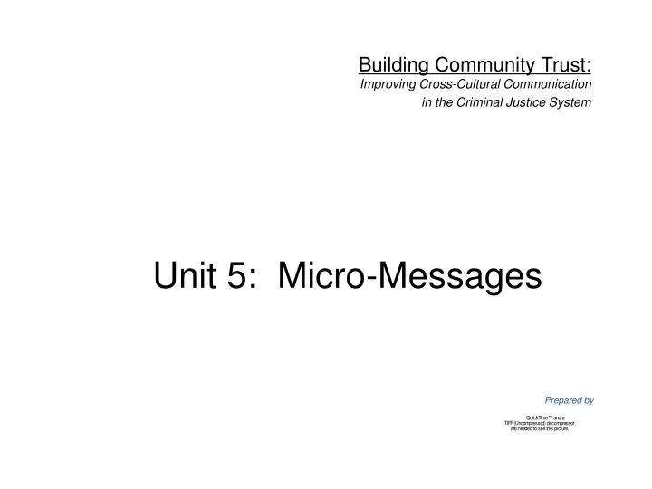 unit 5 micro messages