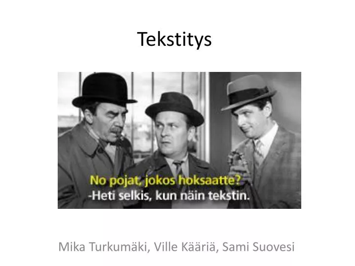 tekstitys