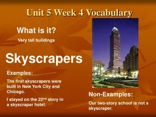 Unit 5 Week 4 Vocabulary