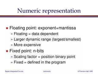 Numeric representation