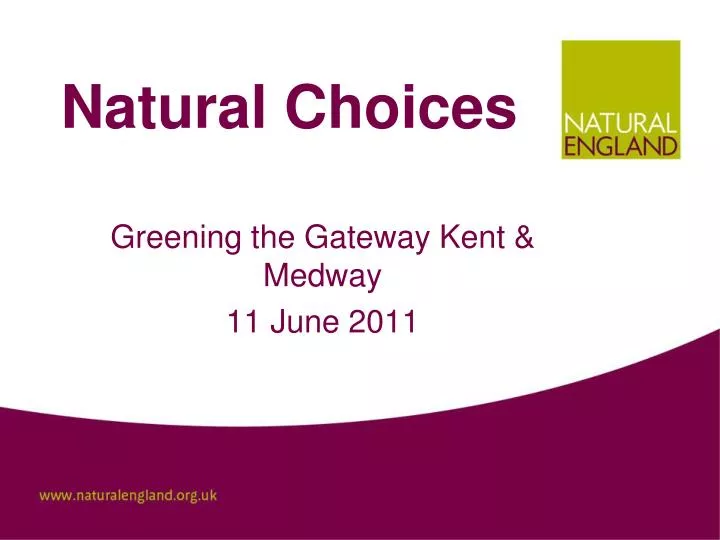natural choices