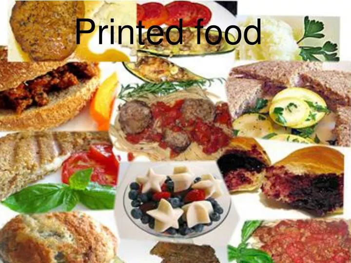 printed food