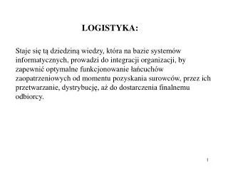logistyka