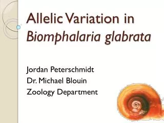 Allelic Variation in Biomphalaria glabrata