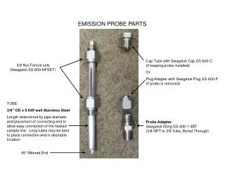 EMISSION PROBE PARTS