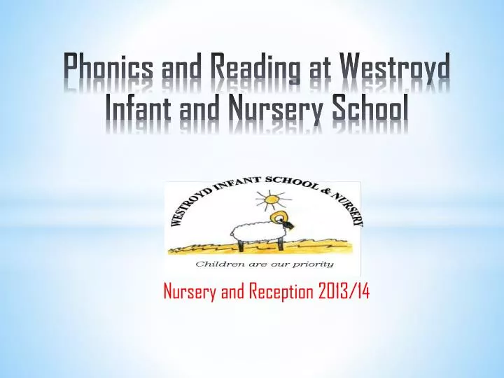 phonics and reading at westroyd infant and nursery school