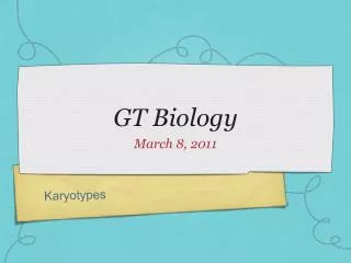 GT Biology