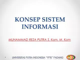 PPT - KONSEP DASAR SISTEM INFORMASI PowerPoint Presentation, Free ...