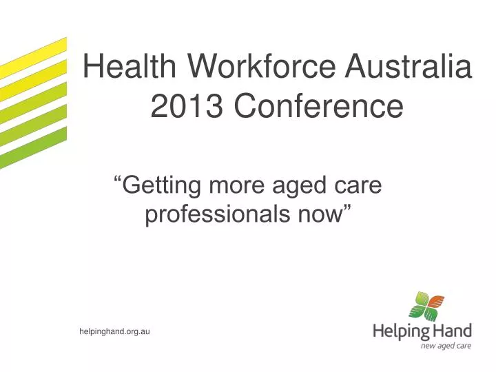 health workforce australia 2013 conference