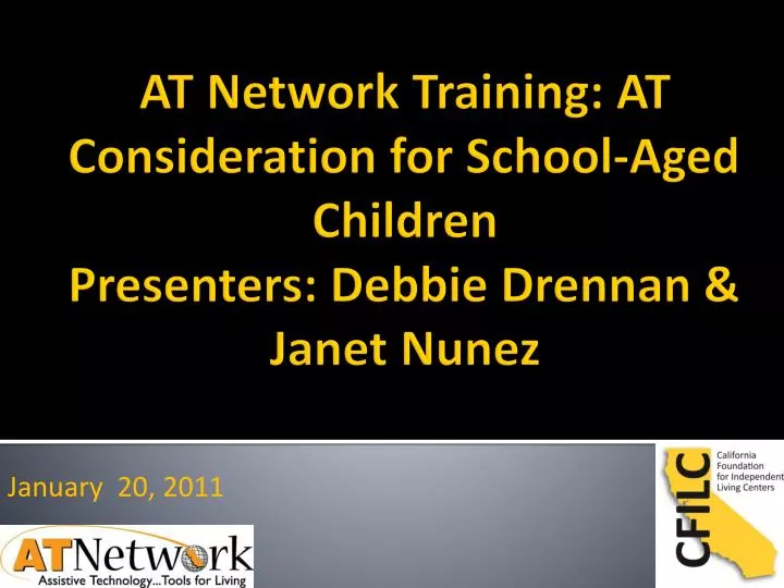 at network training at consideration for school aged children presenters debbie drennan janet nunez