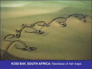 KOSI BAY, SOUTH AFRICA: Necklace of fish traps