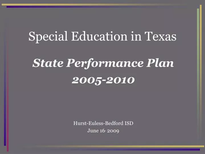 special education in texas