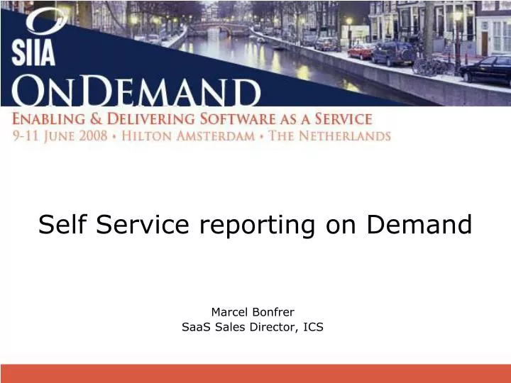 self service reporting on demand