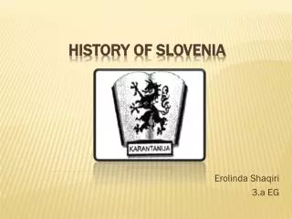 History of Slovenia