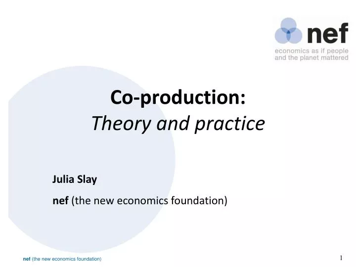 co production theory and practice