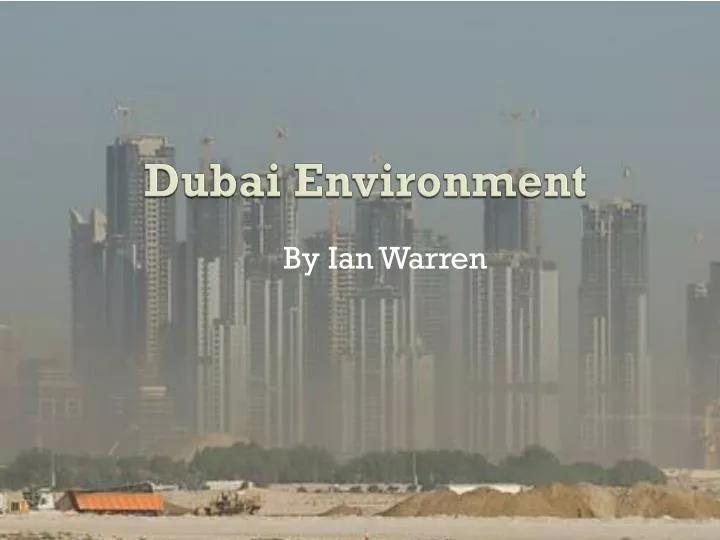 dubai environment