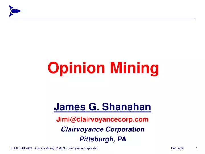 opinion mining