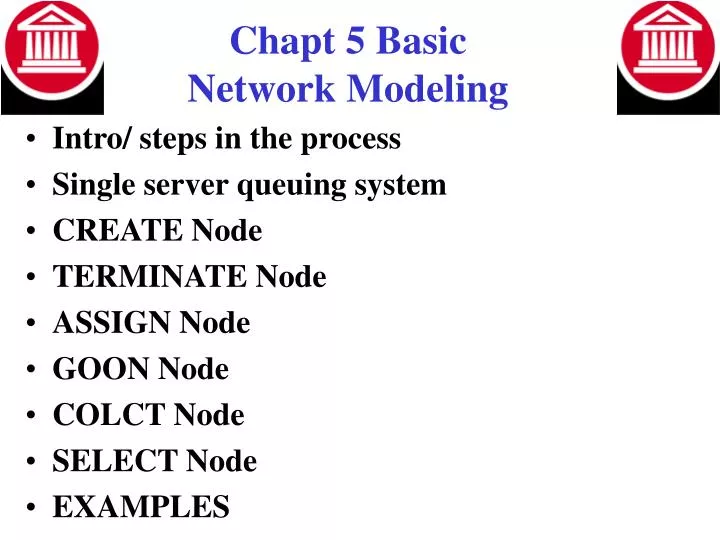 chapt 5 basic network modeling