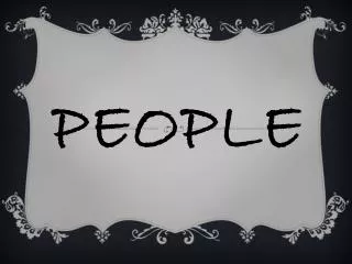 PEOPLE