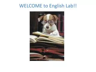 WELCOME to English Lab!!