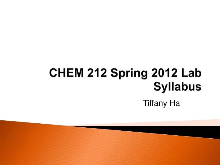 chem 212 spring 2012 lab syllabus