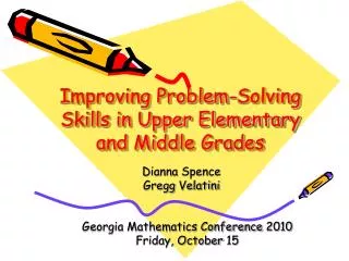 Improving Problem-Solving Skills in Upper Elementary and Middle Grades