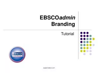 EBSCO admin Branding