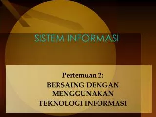 sistem informasi