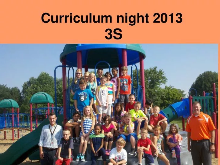 curriculum night 2013