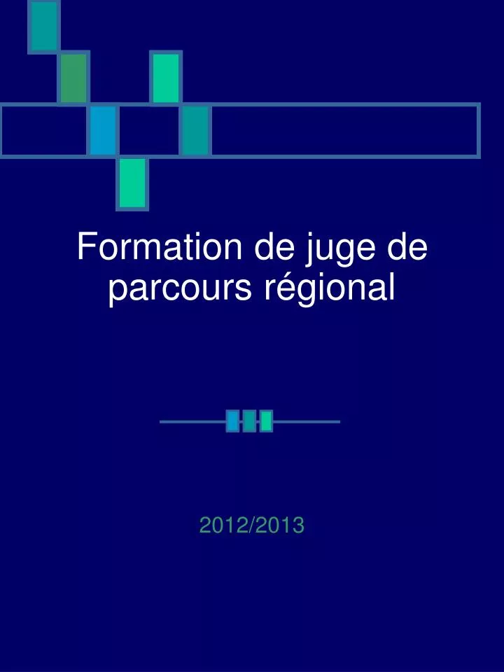 formation de juge de parcours r gional