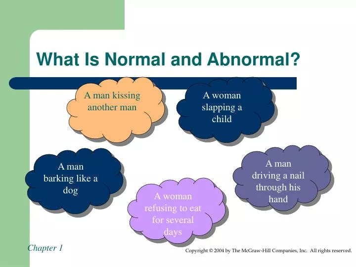 what is normal and abnormal