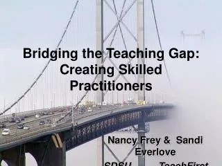 Bridging the Teaching Gap: Creating Skilled Practitioners