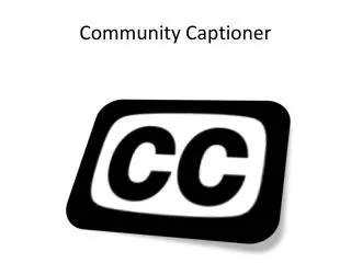 Community Captioner