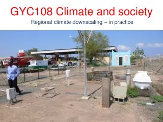 GYC108 Climate and society