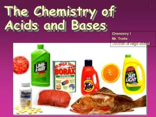 The Chemistry of Acids and Bases