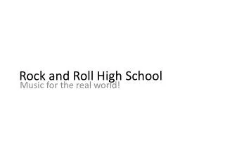 Rock and Roll High School