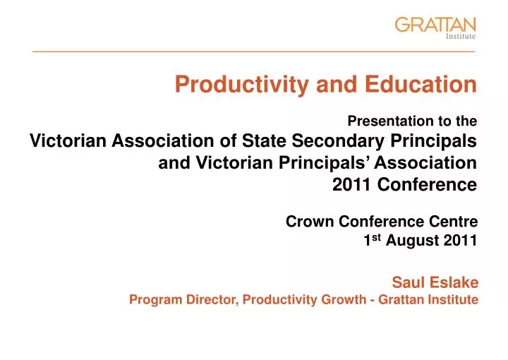 productivity and education