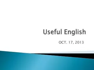 Useful English