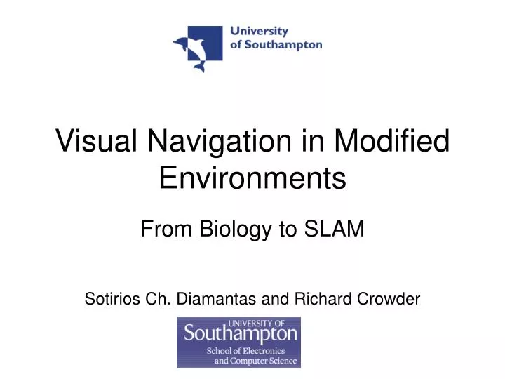 visual navigation in modified environments