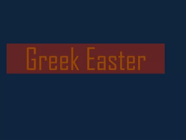 greek easter