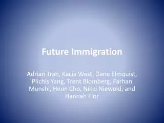 Future Immigration