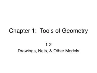 chapter 1 tools of geometry
