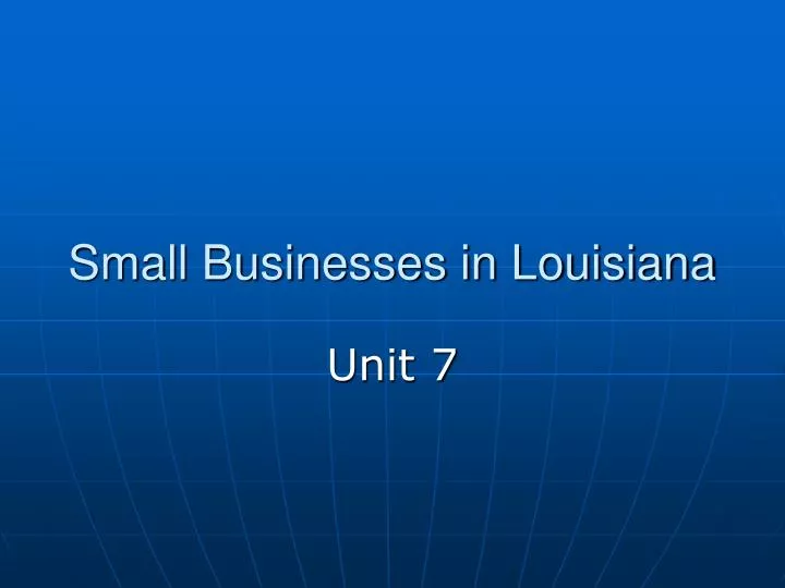 small businesses in louisiana