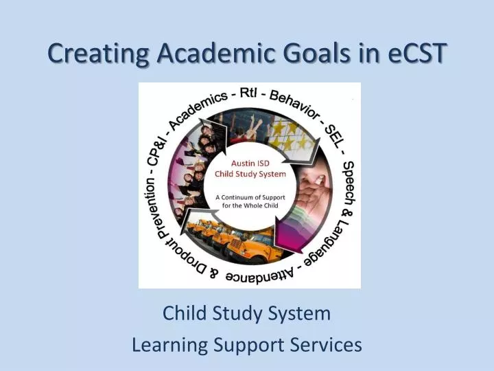 creating academic goals in ecst