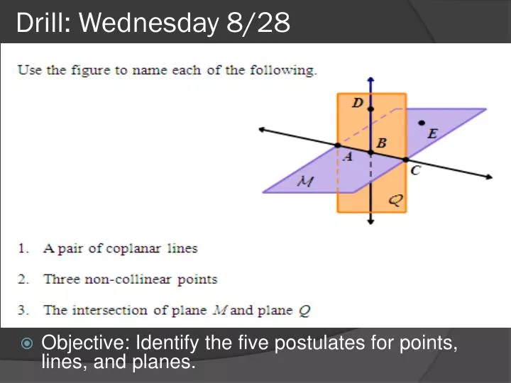 drill wednesday 8 28