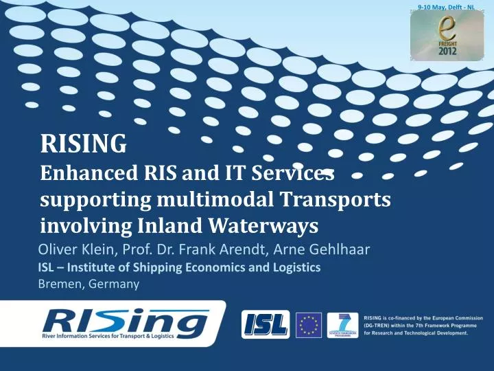 rising enhanced ris and it services supporting multimodal transports involving inland waterways