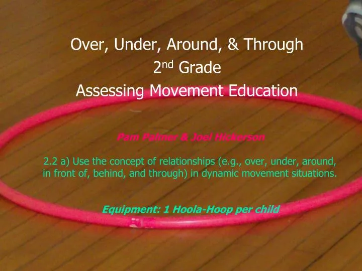 over under around through 2 nd grade assessing movement education