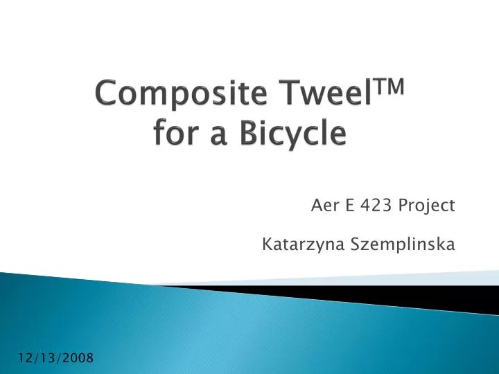 composite tweel tm for a bicycle