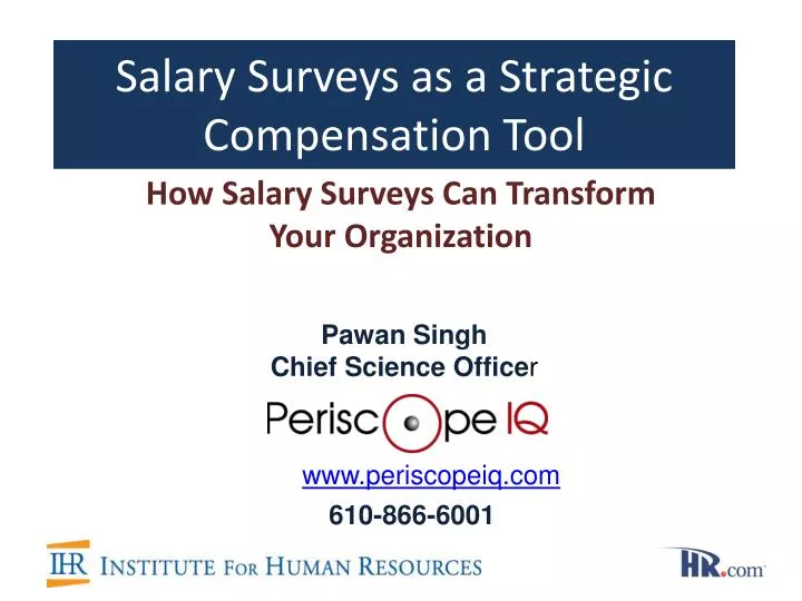 salary surveys as a strategic compensation tool
