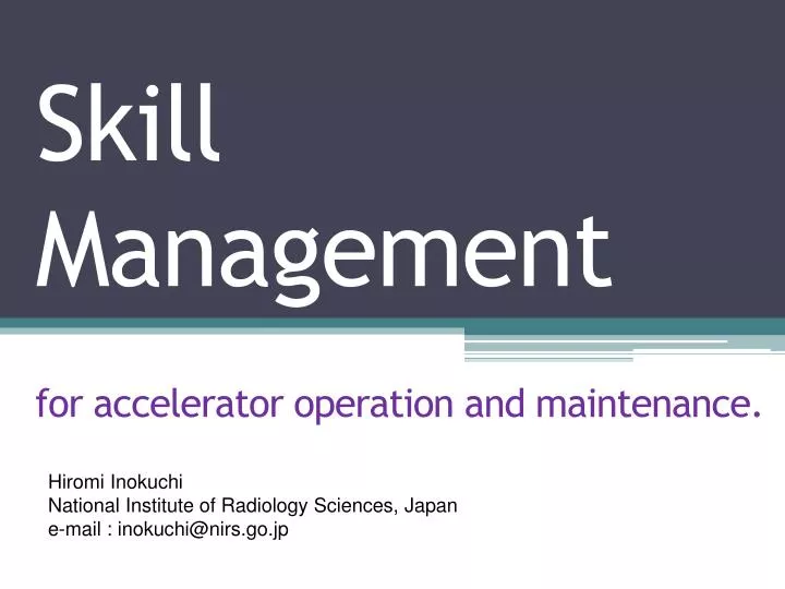 skill management